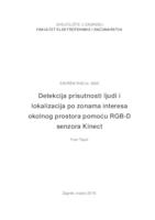 Detekcija prisutnosti ljudi i lokalizacija po zonama interesa okolnog prostora pomoću RGB-D senzora Kinect