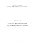 Estimacija stanja napunjenosti litij-ionske automobilske baterije