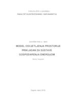 Model osvjetljenja prostorije prikladan za sustave gospodarenja energijom