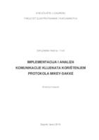 Implementacija i analiza komunikacije klijenata korištenjem protokola MIKEY-SAKKE