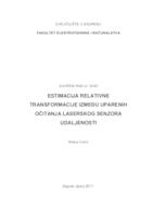 Estimacija relativne transformacije između uparenih očitanja laserskog senzora udaljenosti