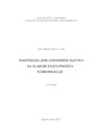 Raspodijeljeni ugradbeni sustavi sa slabom dostupnošću komunikacije