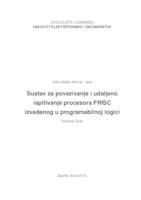 Sustav za povezivanje i udaljeno ispitivanje procesora FRISC izvedenog u programabilnoj logici