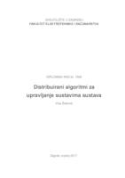 Distribuirani algoritmi za upravljanje sustavima sustava