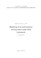 Modeliranje autonomnoga mobilnoga robota u ROS programskom okruženju