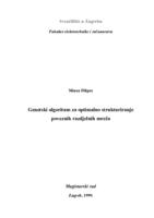 Genetski algoritam za optimalno strukturiranje poveznih razdjelnih mreža