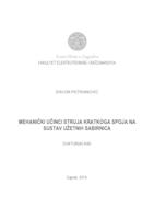 Mehanički učinci struja kratkoga spoja na sustav užetnih sabirnica