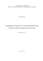 Dinamička stabilnost elektroenergetskog sustava longitudinalne strukture