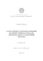 Utjecaj odgora i zatrovanja ksenonom na točnost predikcije aksijalne raspodjele snage u tlakovodnom reaktoru