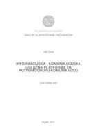 Informacijska i komunikacijska uslužna platforma za potpomognutu komunikaciju