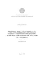 Prostorna modulacija i odašiljački diverziti u višeantenskim sustavima s jednim nosiocem i višestrukim pristupom po frekvenciji
