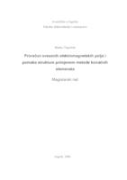 Proračun svezanih elektromagnetskih polja i pomaka strukture primjenom metode konačnih elemenata