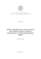 Izbor parametara i redoslijeda sklapanja regulacijskihprigušnica u visokonaponskoj mreži
