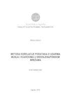 Metoda korelacije podataka o udarima munja i kvarovima u srednjenaponskim mrežama