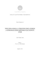 Procjena kanala u frekvencijskoj domeni u komunikacijskim mrežama koje koriste OFMD
