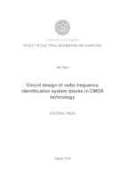 Circuit design of radio frequency identification system blocks in CMOS technology