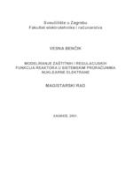 Modeliranje zaštitnih regulacijskih funkcija reaktora u sistemskim proračunima nuklearne elektrane