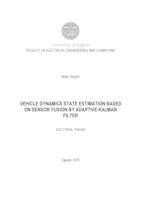 Vehicle dynamics state estimation based on sensor fusion by adaptive Kalman filter