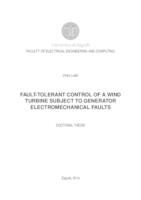 Fault-tolerant control of a wind turbine subject to generator electromechanical faults