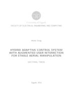 Hybrid adaptive control system with augmented user interaction for stable aerial manipulation