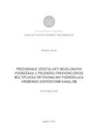 Predviđanje učestalosti neuklonjivih pogrešaka u prijenosu frekvencijskog multipleksa ortogonalnih podnosilaca vremenski disperzivnim kanalom