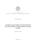 Optimization of power system operation and development under emission trading scheme