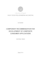Component recommendation for development of composite consumer applications