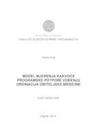 Model mjerenja kakvoće programske potpore vođenju ordinacija obiteljske medicine