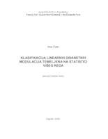 Klasifikacija linearnih diskretnih modulacija temeljena na statistici višeg reda