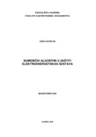 Numerički algoritmi u zaštiti elektroenergetskog sustava