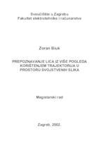 Prepoznavanje lica iz više pogleda korištenjem trajektorija u prostoru svojstvenih slika