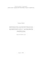 Estimacija koncentracija komponenata u kemijskim smjesama