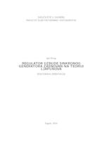 Regulator uzbude sinkronog generatora zasnovan na teoriji Ljapunova