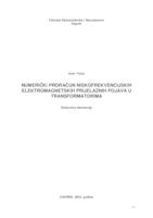Numerički proračun niskofrekvencijskih elektromagnetskih prijelaznih pojava u transformatorima