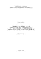 Dinamičko upravljanje opterećenjem u posredniku javnog informacijskog sustava