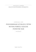 Pozicioniranje letjelice s četiri rotora pomoću vizualne povratne veze