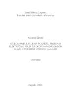 Utjecaj modulacije na pogrešku mjerenja električnog polja širokopojasnom sondom u svrhu procjene utjecaja na ljude