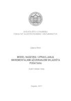 Model nadzora i upravljanja inkrementalnim ažuriranjem skladišta podataka