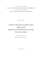 Vehicle traction system loads simulation