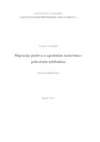 Migracija poslova u agentskim sustavima s pokretnim telefonima