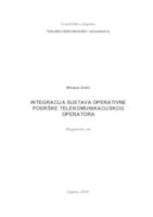 Integracija sustava operativne podrške telekomunikacijskog operatora