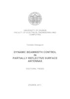 Dynamic beamwidth control in partially reflective surface antennas