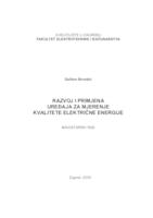 Razvoj i primjena uređaja za mjerenje kvalitete električne energije