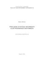 Procjena statičke sigurnosti elektroenergetskih mreža