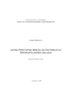 Javna pristupna mreža za distribuciju širokopojasnih usluga