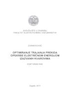 Optimiranje trajanja prekida opskrbe električnom energijom izazvanih kvarovima