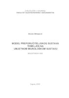 Model preporučiteljskog sustava temeljen na umjetnom imunološkom sustavu