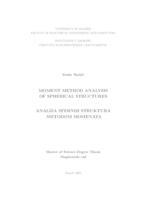 Moment method analysis of spherical structures