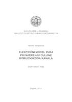 Električni model zuba pri mjerenju duljine korijenskoga kanala