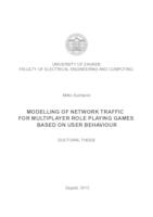 Modelling of network traffic for multiplayer role playing games based on user behaviour